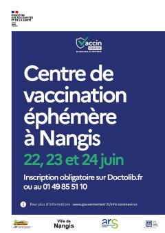 Centre de vaccination éphémère COVID-19