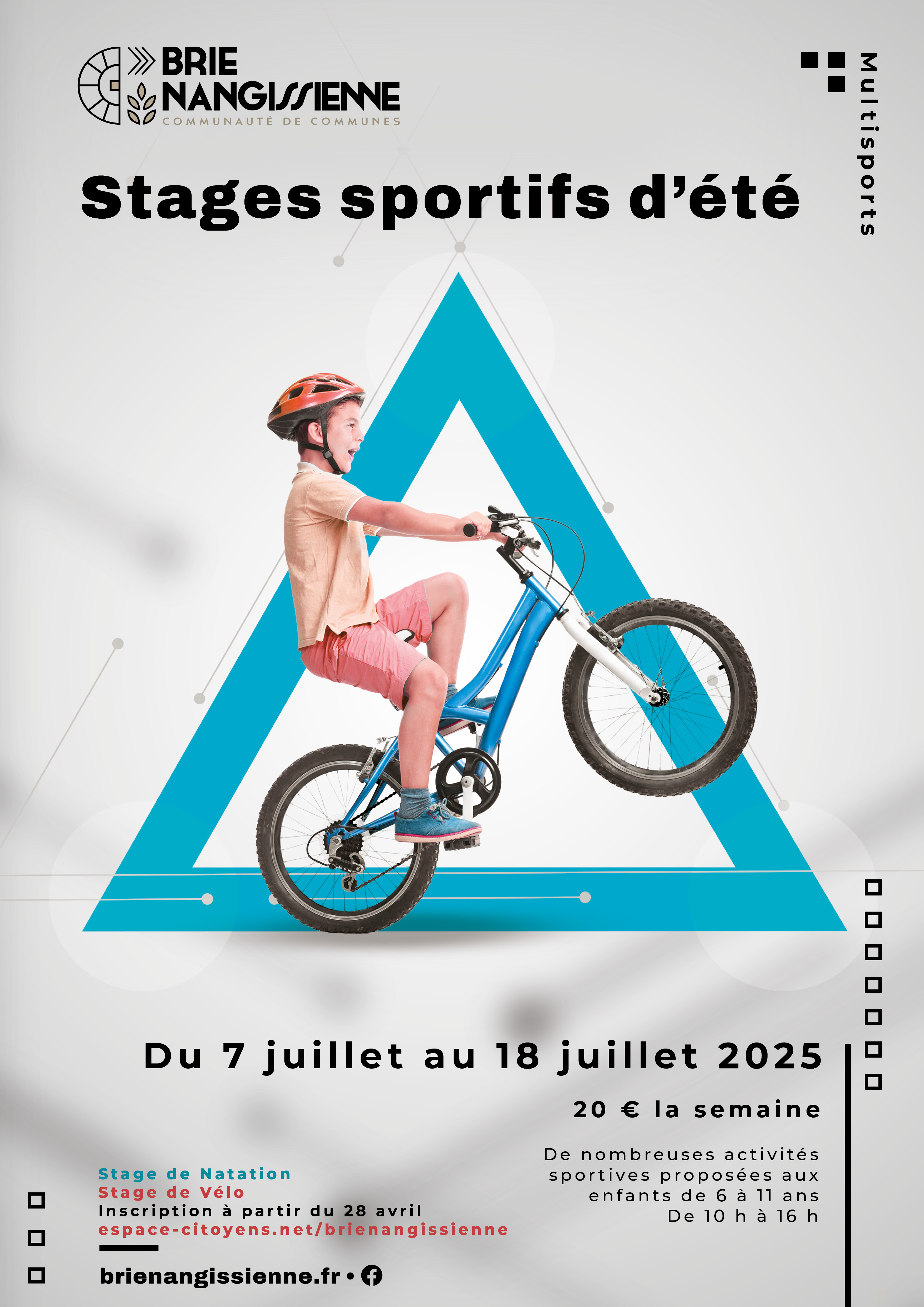 Affiche A3 Stage Multisports Été 2025