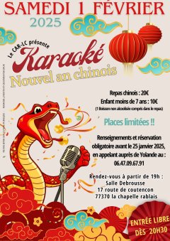 Affiche Soirée Karaoké La Chapelle-Rablais - PDF